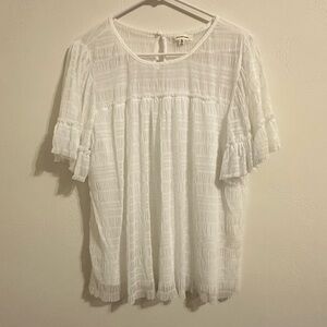 EUC Max Studio lacy casual shirt size XL